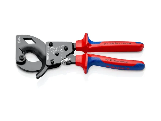 مقص كابلات بالتروس (رتشيت) 10" كنيبكس (95 31 250)