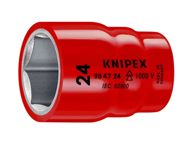 سوكت سداسي 24 مم بمربع 1/2" معزول 1000 فولت كنيبكس (98 47 24)