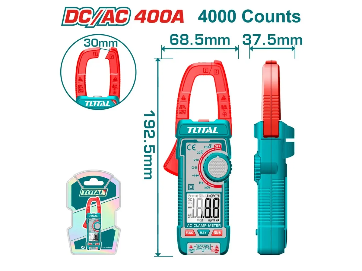 بنسه أمبير 400 أمبير ac/dc توتال (TMT762002)